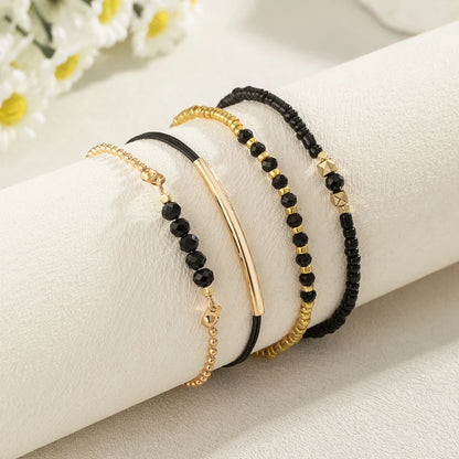 Simple Bracelet Beads Handmade Glass Stone Bracelets Women Boho Party Vacation Jewelry Stack Pulseras De Mujer