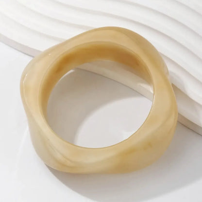 DIEZI Punk Big Geometric irregular Bangles Fashion Hip Hop Acrylic Wide Bangles Bracelets For Women Men New Gift Jewelry