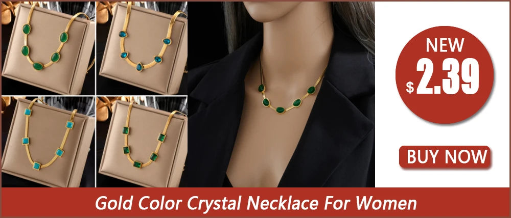 DIEYURO 316L Stainless Steel 3in1 Crossover Snake Chain Necklace Bracelets For Women Girl New Fashion Waterproof Jewelry Set