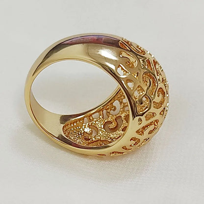 1 men's ring, size 9, retro skeletonized, fashionable, gold, silver, stainless steel, elegant, for daily gatherings and women