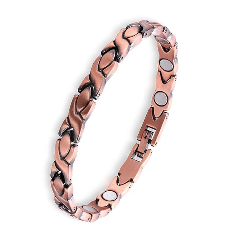 Copper Color Bracelets for Women&Men Therapy Health Magnetic Healing Bracelet Bio Energy Arthritis Pain Valentine's Day Gifts