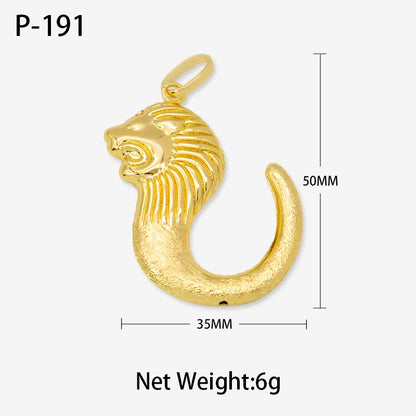Pendant with Necklace For Women Men 24k Gold Plated Copper 33 Designs Wholesale Fashion Jewelry For Daily Wear Anniversary