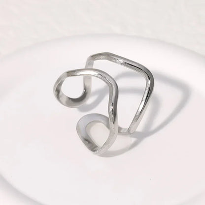 LATS Stainless Steel Gold Color Rings for Women Men 2024 Colorfast Popular Party Personalized Exaggerated Charms Jewelry Gifts