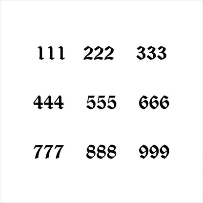 111 222 333 444 555 666 777 888 999 Angel Number Anklets For Women Stainless Steel Leg Bracelet Beach Foot Goth Jewelry BFF Gift