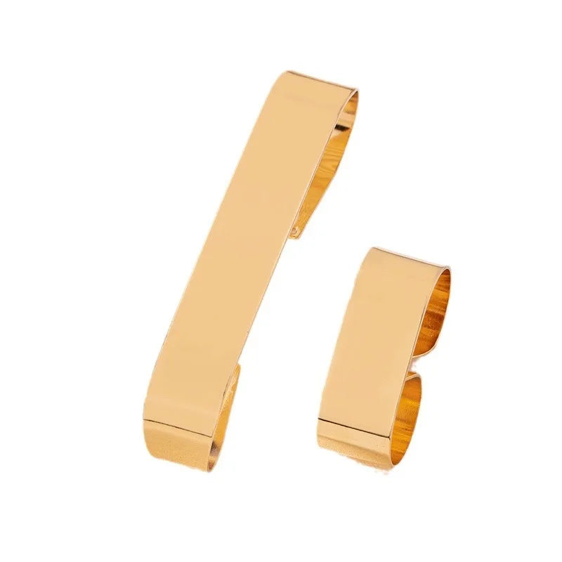Geometric Bracelet Ring Set Women Girls Fashion Jewelry Hot Sale Party Gift 2023 New Style
