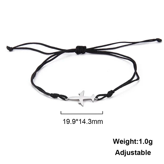 Kkjoy Stainless Steel Bohemia Gold Color Aircraft Anklets Two Layer Foot Legs Anklet Luxury Foot Chain Jewelry Accessories Gifts