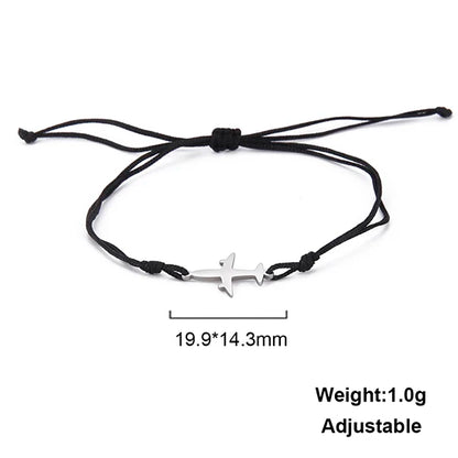 Kkjoy Stainless Steel Bohemia Gold Color Aircraft Anklets Two Layer Foot Legs Anklet Luxury Foot Chain Jewelry Accessories Gifts