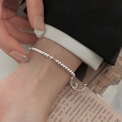 925 Sterling Silver Bracelet Beads Adjustable Geometric Elegant Punk For Woman Girl Fashion Jewelry Gift Dropship Wholesale