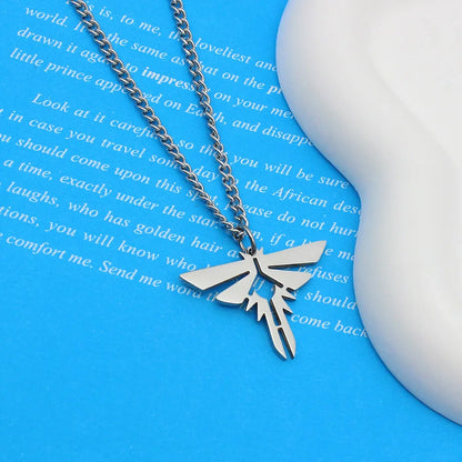The Last Series of Us Necklace 2024 New Fashion Simple  Stainless Steel Pendant Chain Game Peripherals Trend Jewelry Best Gift