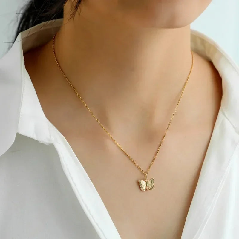 Exquisite Dolphin Star Blue Crystal Pendant Necklace For Women Fashion Personalized Daily Accessory Party Jewelry Birthday Gifts