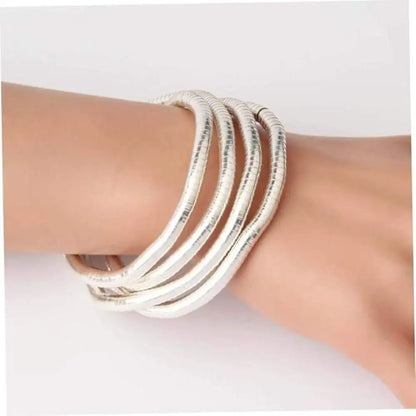 Bendable Snake Necklace Bendable Gold Silver Necklace Flexible Bracelet Twistable Choker for Women Girls Jewelry Accessories