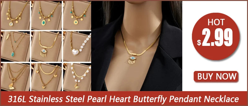 DIEYURO 316L Stainless Steel Roman Numerals White Zircon Charm Necklace Bracelets For Women New Trend Non-fading Jewelry Set