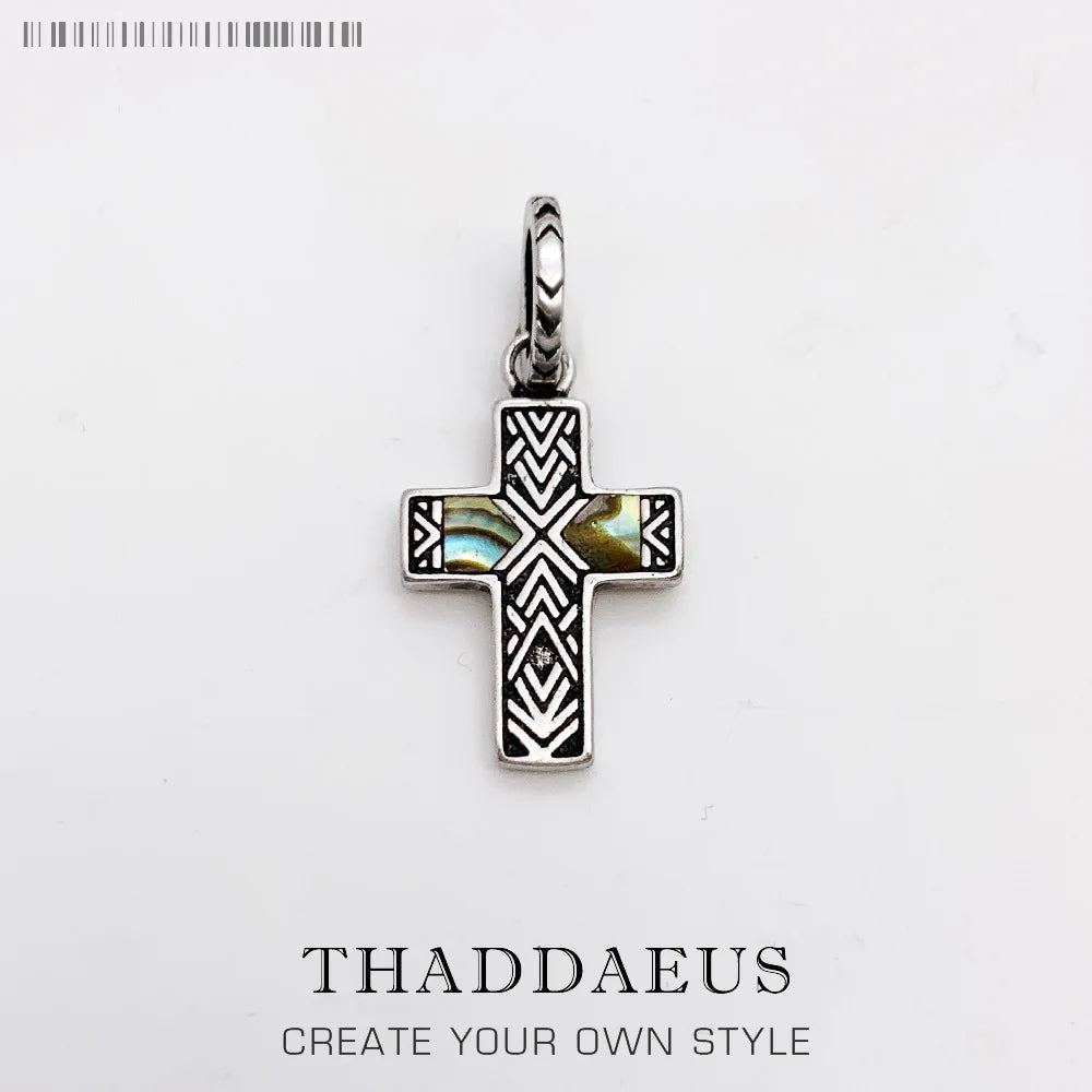 Pendant Black Love Knot Maori Cross Tooth Diver Fashion Rebel Street Jewelry Europe Bijoux Accessories Gift For Men Woman