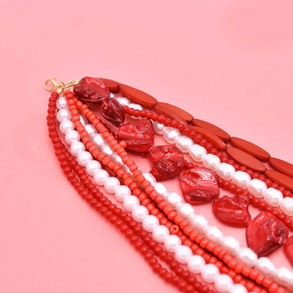 Multi level design, women's necklace, pearl layering, high-end feel, suitable for women, full of sexiness