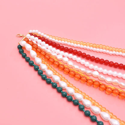 Multi level design, women's necklace, pearl layering, high-end feel, suitable for women, full of sexiness