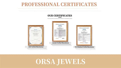 ORSA JEWELS 14K Gold Plated Paperclip Chains Tennis Bracelet For Women 925 Sterling Silver Handmade Bracelets Jewelry SB141