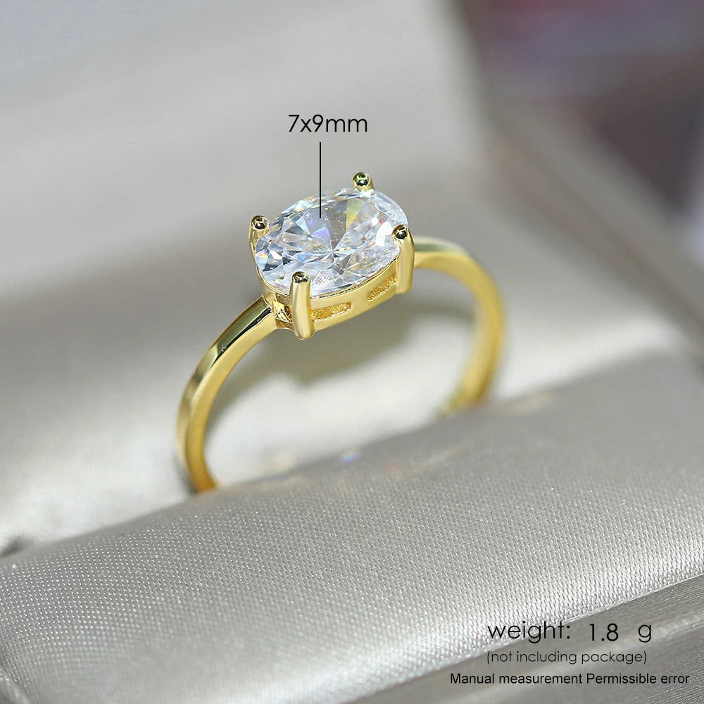 Wedding Engagement Rings For Women Jewellry For Female Gold Color Ring With Stone Women' Ring Dating Jewelry Wholesale R865