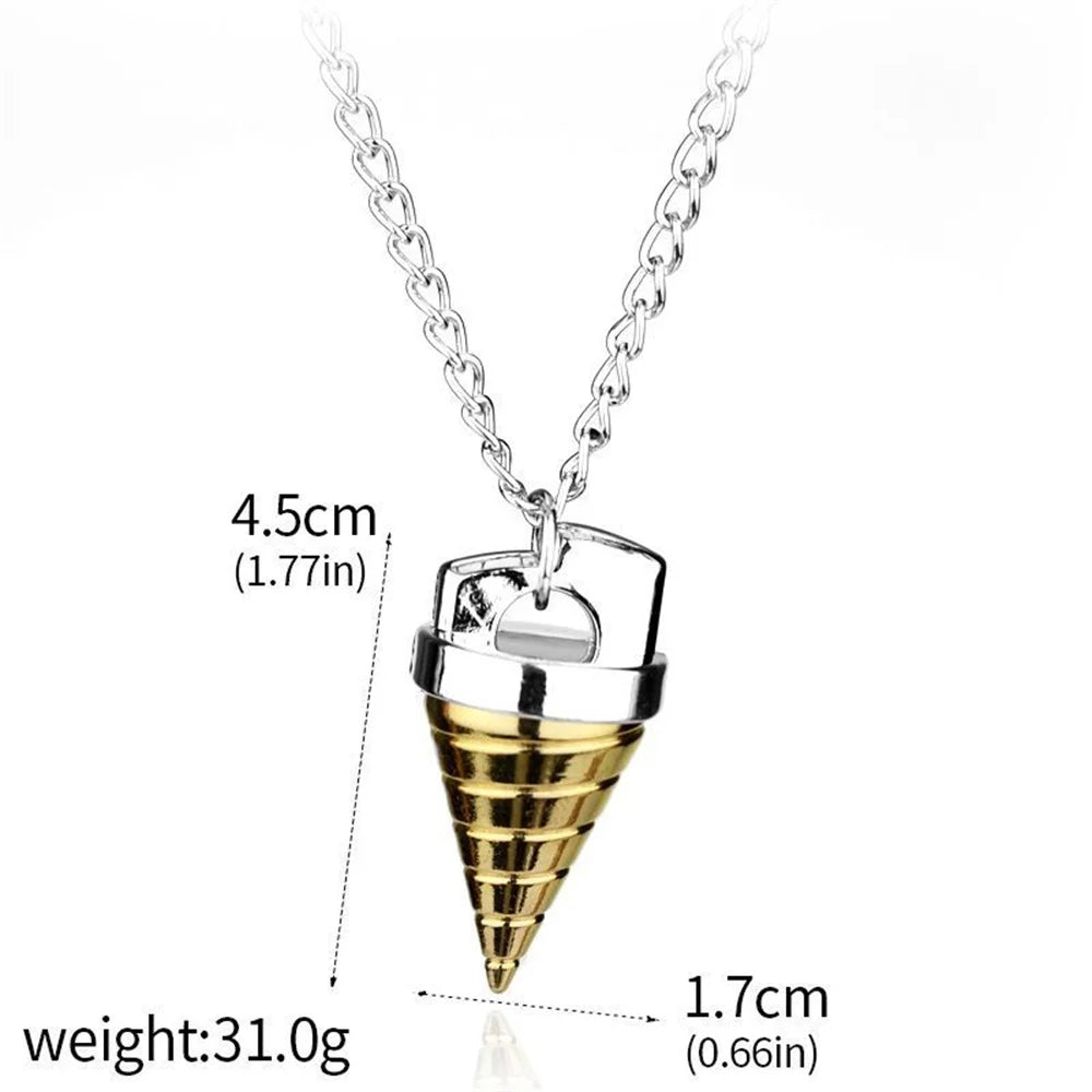 Cartoon Tengen Toppa Gurren Lagann Necklace Tengentoba Gulenlagan Core Drill Pendant Necklace Jewelry Accessories