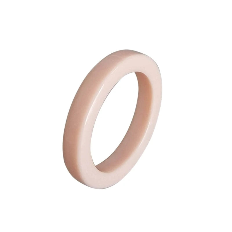 2Pcs Resin Rings Tiny Aesthetic Acrylic Ring Women Teen Girl Cute Stackable Ring Statement Jewelry Ornament Ring Gift