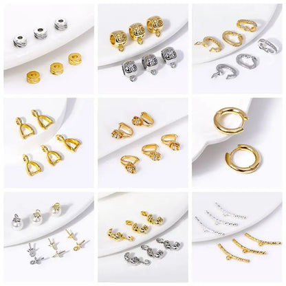 Pendants For Jewelry 18K Gold Plated Brass Heart Charms Pendants For Fashion Necklace Making Supplies DIY Jewelry Accessories