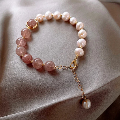 Natural Freshwater Pearl Bracelets Cuff Bangles Wrap Beads Bracelet Jewerly Fashion Accessories for Women