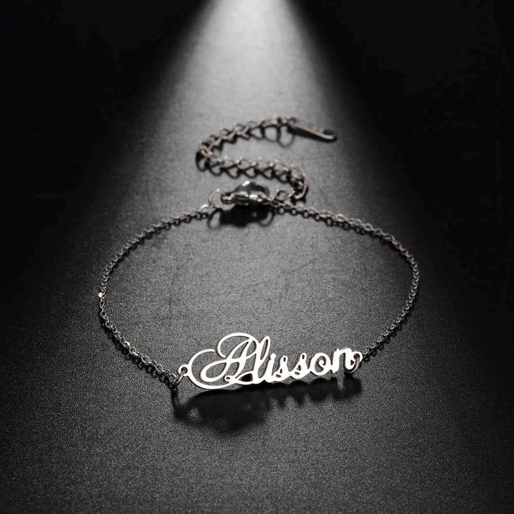 Lemegeton Customized Name Anklets for Women Men Personalized Foot Anklet Stainless Steel Chain Anklet Beach Summer Jewelry Gifts