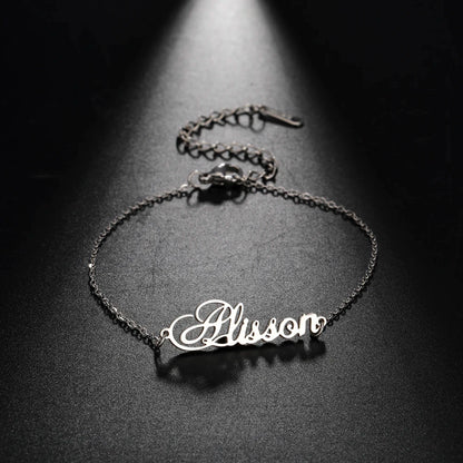 Lemegeton Customized Name Anklets for Women Men Personalized Foot Anklet Stainless Steel Chain Anklet Beach Summer Jewelry Gifts