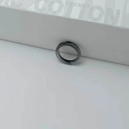 2Pcs Resin Rings Tiny Aesthetic Acrylic Ring Women Teen Girl Cute Stackable Ring Statement Jewelry Ornament Ring Gift