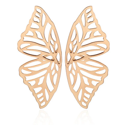Retro Exaggerate Metal Statement Earrings for Women European Fashion Round Star Square Leaf Twist Geometry Long Earrings Jewelry