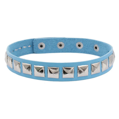 New Black Women Punk PU Leather Square Rivets Choker Collar Necklace Hip Hop Female Girls Party Jewelry 2022 Neck Accessories