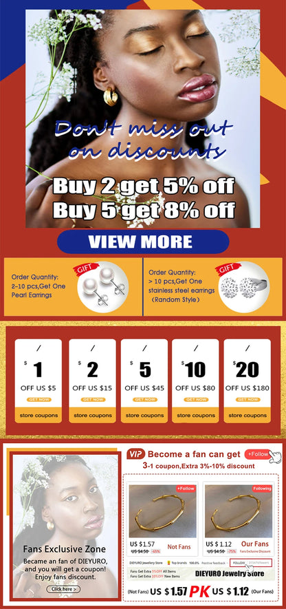 DIEYURO 316L Stainless Steel 3in1 Crossover Snake Chain Necklace Bracelets For Women Girl New Fashion Waterproof Jewelry Set