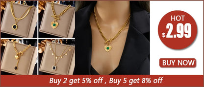 DIEYURO 316L Stainless Steel Minimalist Black White Crystal Reversible Heart Necklace New Fashion Clavicle Chain Jewelry Gif