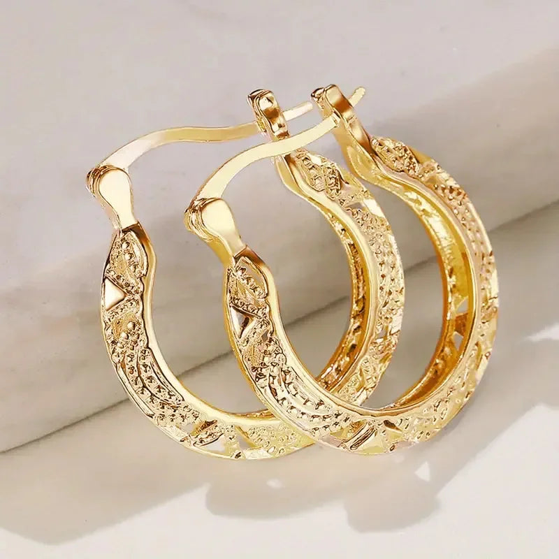Delicated Shiny Full Crystal Rhinestones Heart Hoop Earrings for Women Girls Personality Banquet Earring Anniversary Jewelry6165