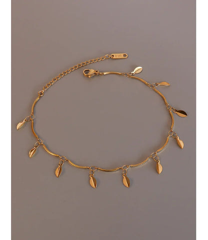 Anklets For Women Stainless Steel 18K Gold Plated High Quality No Tarnish Women's Ankle Bracelets Foot Chains Luxury Ankle Strap