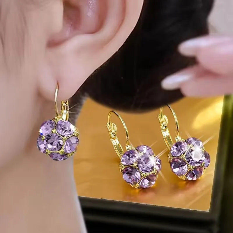 2023 New Fashion Trend Unique Design Elegant Delicate Zircon Water Drop Earrings Women Jewelry Party Premium Gift Wholesale