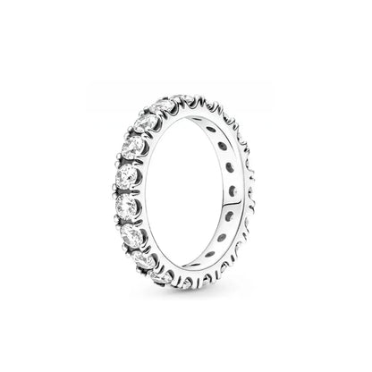 European Ring Rings 925 Sterling Silver Heart Bow Round Size 6789 For Women Men Jewelry Party Fashion Wedding