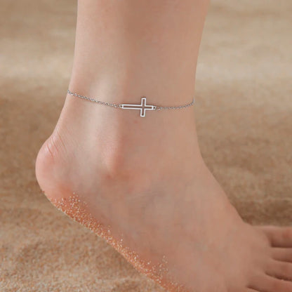 Teamer Cute Walking Cat Anklets for Women Stainless Steel Jewelry Foot Bracelet Fashion Summer Beach Accessories 2025 Wholesale