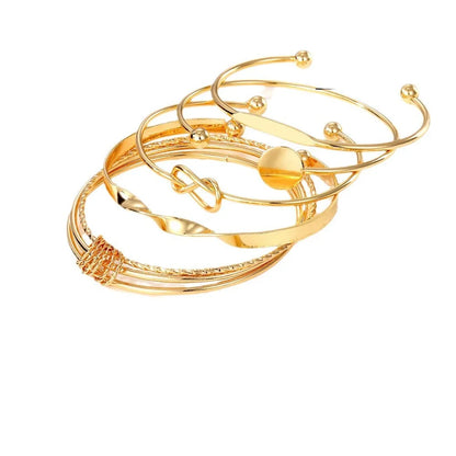 Punk Trendy Multilayer Bracelets for Female Elegant Delicate Twist Sparkling Adjustable Bangles Jewelry Couples Gifts