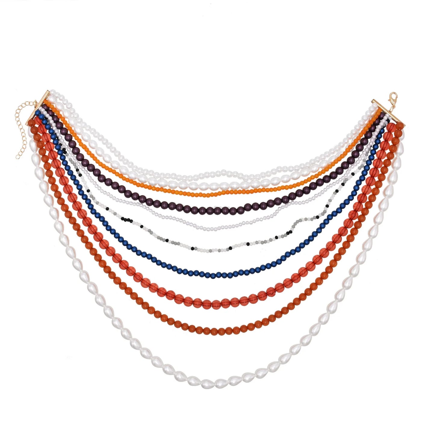 Multi level design, women's necklace, pearl layering, high-end feel, suitable for women, full of sexiness