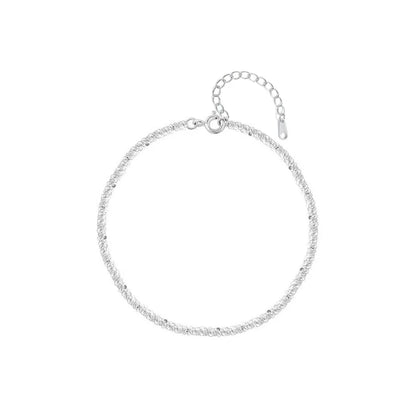 925 Sterling Silver Light Luxury High Quality Anklet for Women Korean Exquisite Elegant Summer Foot Accessories