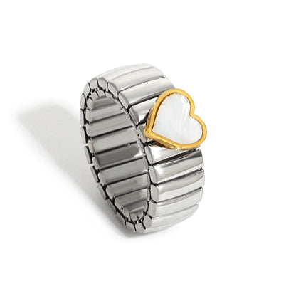 Greatera Elastic Love Ring Bangle For Women Men Fashion Multiple Stainless Steel Star Pattern Charm Watch Strap Bracelet Jewelry