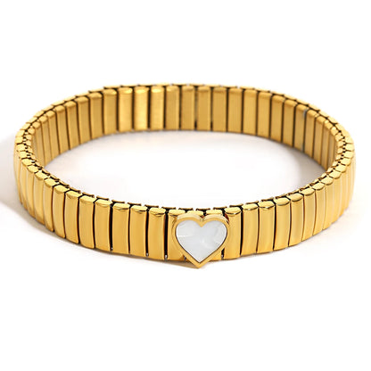 Greatera Elastic Love Ring Bangle For Women Men Fashion Multiple Stainless Steel Star Pattern Charm Watch Strap Bracelet Jewelry