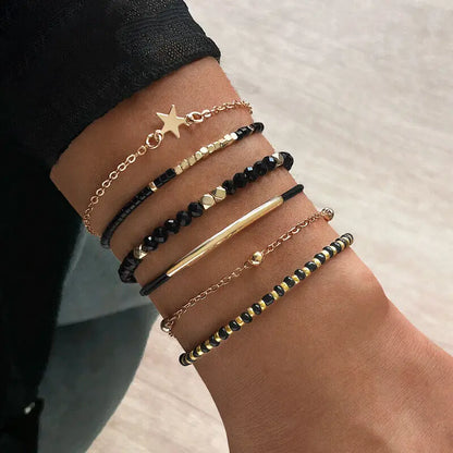Simple Bracelet Beads Handmade Glass Stone Bracelets Women Boho Party Vacation Jewelry Stack Pulseras De Mujer