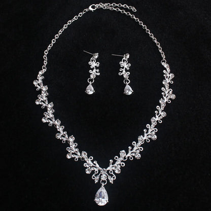 Bridal Jewelry Set Wedding Crowns for Brides Tiaras and Crowns Bride Crystal Rhinestone Necklace Tiara Wedding Hair Accessories