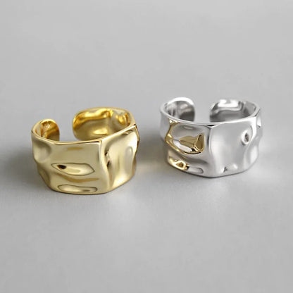 LATS New Fashion Designer Gold Silver Colour Water Drop Ring Woman Europe America Luxury Jewelry 2024 Trendy Accessories Gift