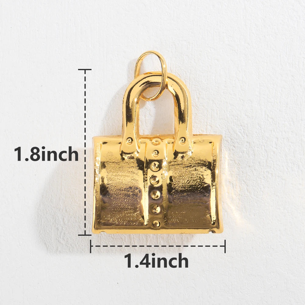 Pendant Necklace with Chain Gold Plated Dubai African Accessories For Women Big Size Men Hip Hop Fashion Jewelry