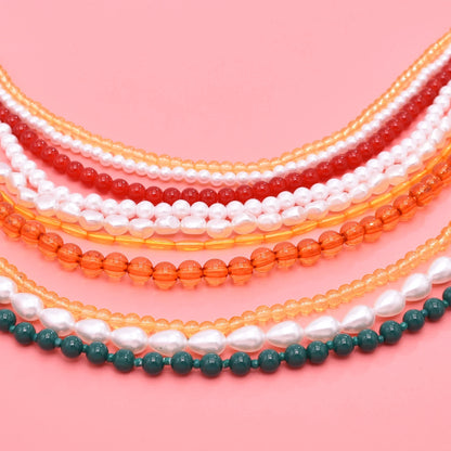 Multi level design, women's necklace, pearl layering, high-end feel, suitable for women, full of sexiness