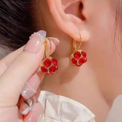 2023 New Fashion Trend Unique Design Elegant Delicate Zircon Water Drop Earrings Women Jewelry Party Premium Gift Wholesale