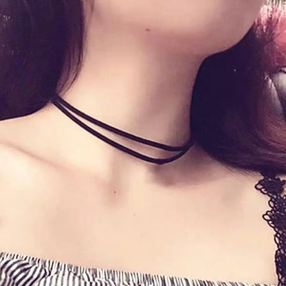 Black Velvet Choker Necklace For Women Vintage Black Star Sexy Lace Necklaces with Pendants Gothic Girl Gifts Neck Jewelry