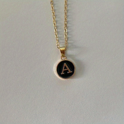 English Letters Decor Necklace Simple Pendant Necklace Alloy Necklace Jewelry Accessories For Women Gifts